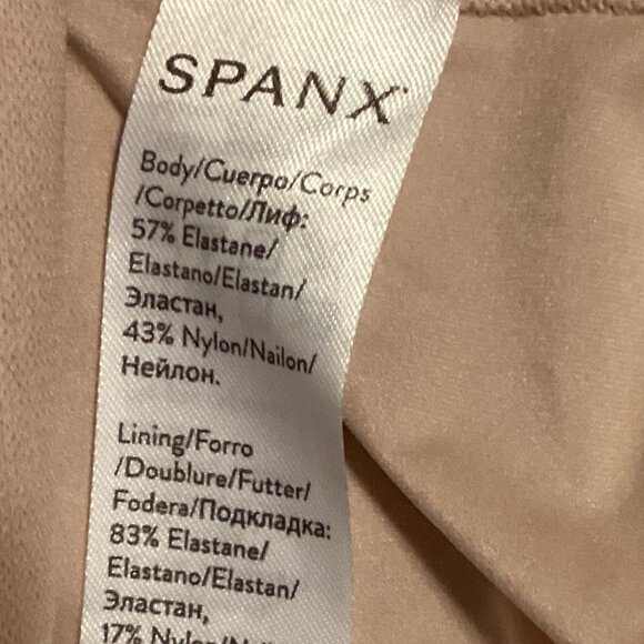 Spanx Size S/P Beige Skin Tone Intimates Shapewear High Waisted Shorts - Picture 5 of 6